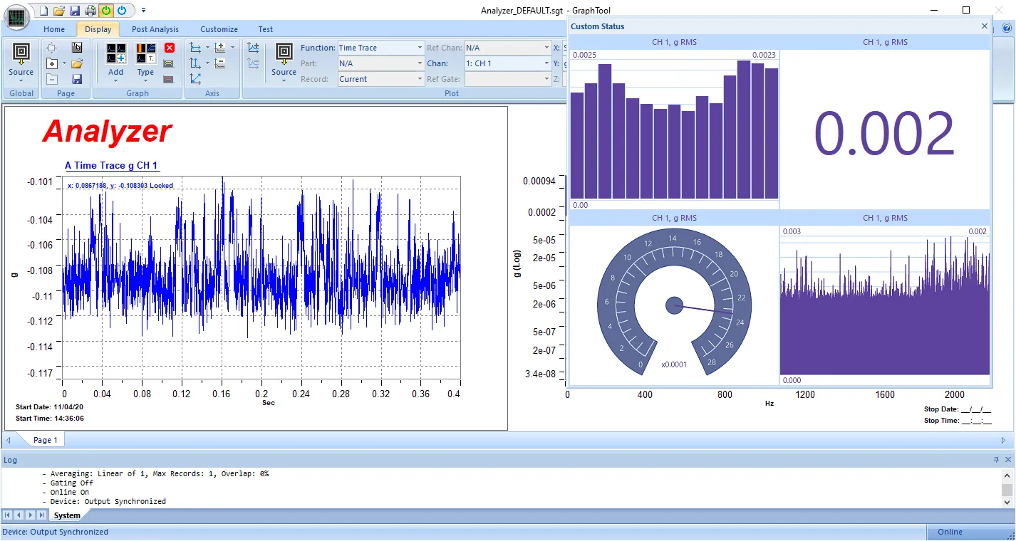Panther Custom Status Panels with Analyzer Data Instead of being limited to predefined panels, you can choose exactly what information you want to see all in a way that makes the most sense for your particular test.