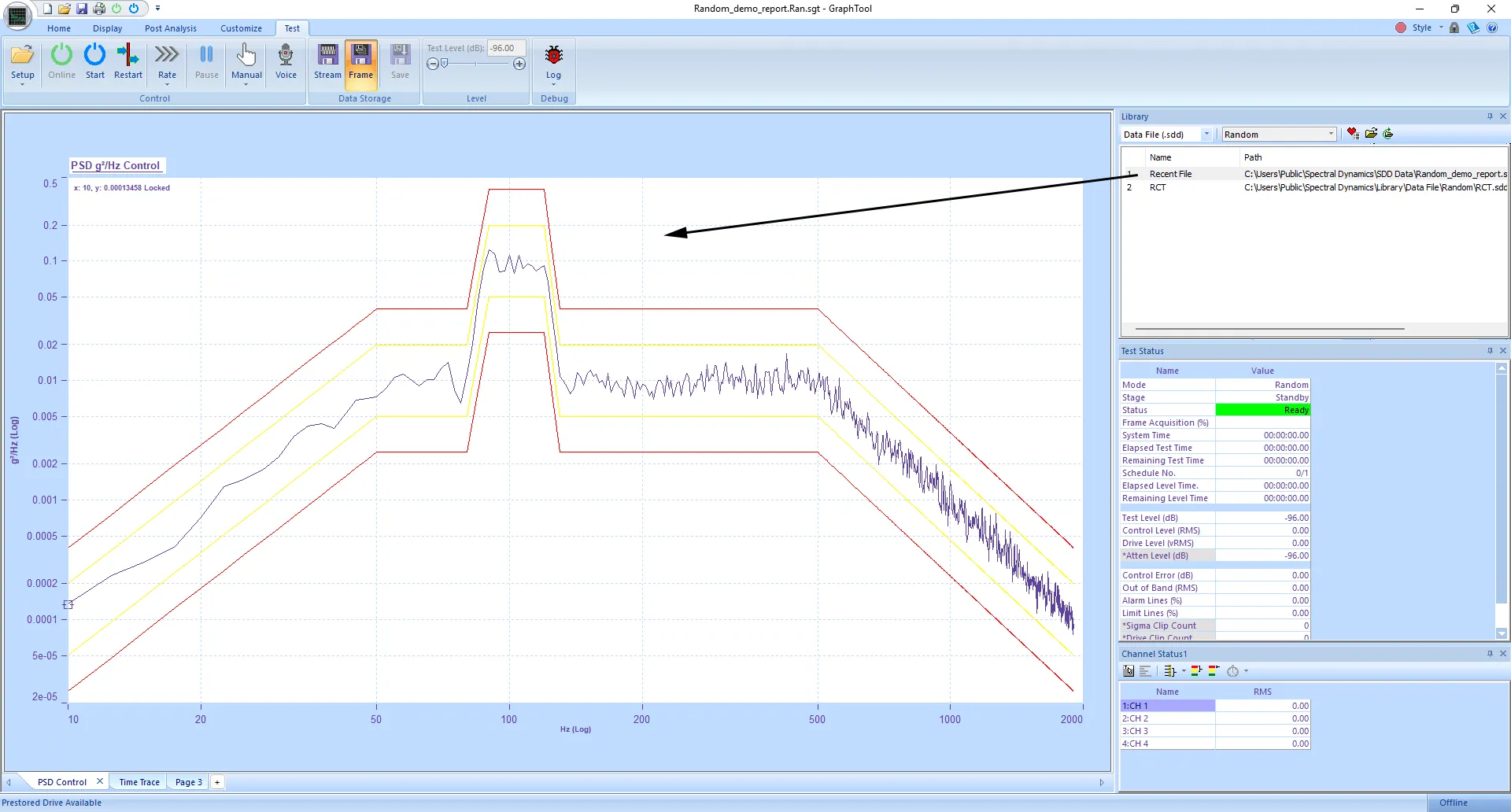 Multi-Source Data Definition Panther offers the ability to drag and drop data files from your Library to a Graph.