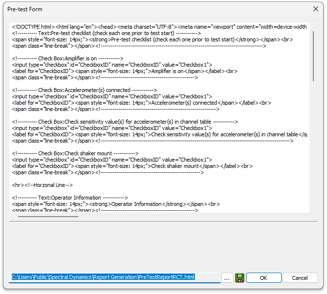Directly edit the HTML source with this dialog.