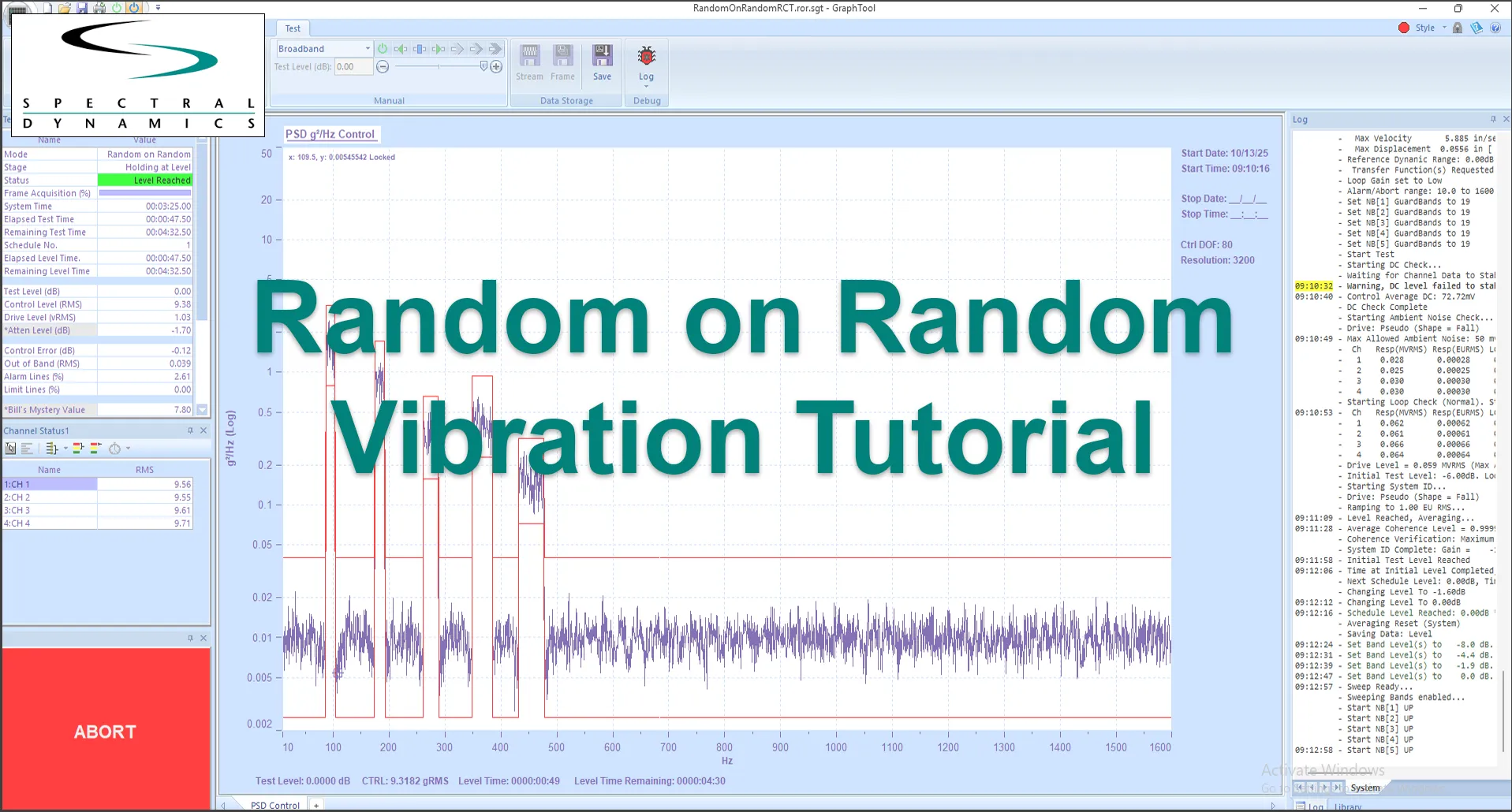 Random on Random Vibration Tutorial Title Screen
