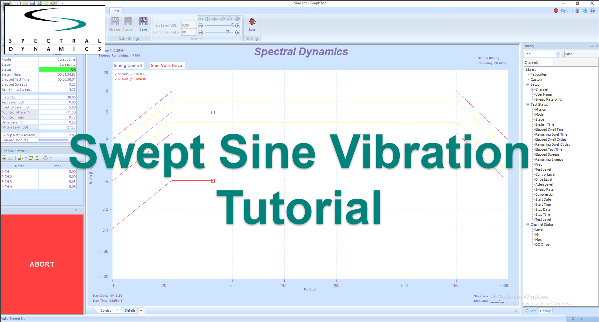 Swept Sine Vibration Tutorial