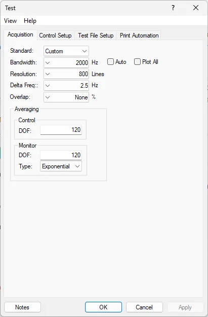Panther's acquisition dialog for Random Application